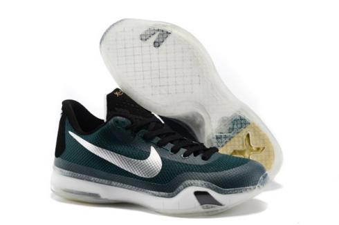 Giày bóng rổ nam Nike Zoom Kobe X 10 Low Green Dark Black 745334