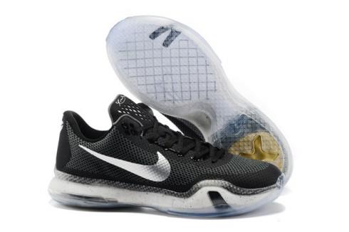 Giày bóng rổ Nike Zoom Kobe X 10 Low Men Đen Bạc 745334