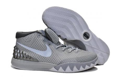 Nike Kyrie 1 Wolf Gris Platino Armada Hombres Zapatos 705278