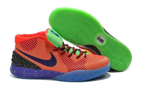 Nike Kyrie Irving 1 I Hombres Zapatos What The Bel Air Naranja Amarillo Azul Verde 705278
