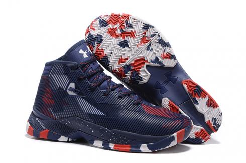 Nike Kyrie 2.5 Navy Blue Camouflage Dark Red Men Shoes Basketball Sneakers 1274425