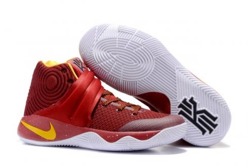 Nike Kyrie 2 II EP Effect รองเท้าผู้ชายสีแดงสีขาวสีส้ม 838639