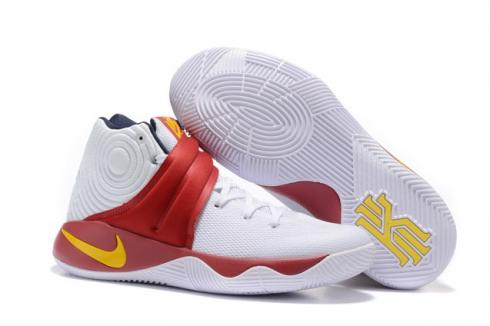 Nike Kyrie 2 II EP Effect Hombres Zapatos Blanco Rojo Naranja 838639
