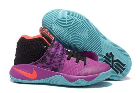 Nike Kyrie 2 II Easter EP Ivring Violet Noir Orange Vert Chaussures de basket 828375 066