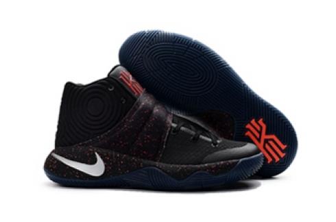 Nike Kyrie II 2 Irving Black Speckle Crimson Pria Sepatu Basket Sepatu 852399-006