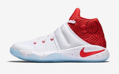 Nike Zoom Kyrie 2 GS Touch Factor Wit Universiteit Rood Gym 826673-166