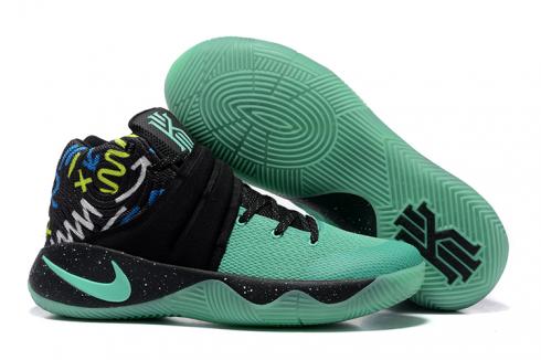 Nike Zoom Kyrie II 2 Pánské basketbalové boty Černá Zelená Žlutá 898641