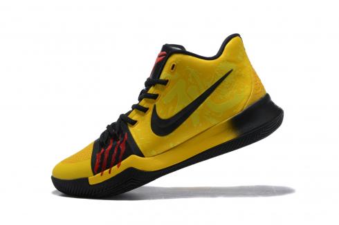 Buty Bruce Lee Nike Kyrie 3 Mamba Mentality Tour Żółte Czarne AJ1692 700