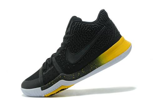 Męskie Nike Kyrie 3 Czarny Żółty Czarny Varsity Maize Biały 852395 901
