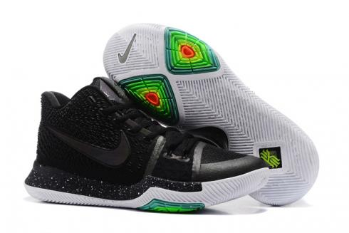 zapatos de baloncesto Nike Kyrie 3 III Negro Blanco HOMBRE 852395-018
