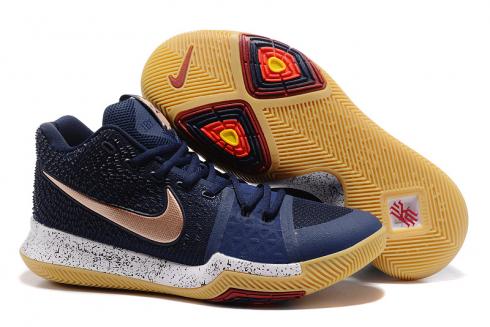 scarpe da basket Nike Kyrie 3 III da uomo NUOVO oro ossidiana 852395-400