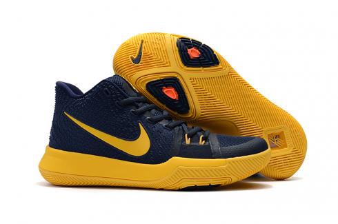 баскетбольные кроссовки унисекс Nike Zoom Kyrie 3 EP темно-синие желтые
