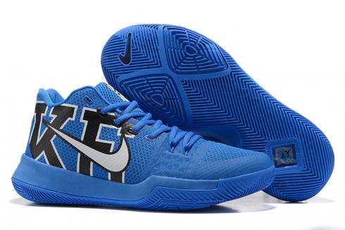 Nike Zoom Kyrie III 3 BLUE Men Basketball Shoes 922027-001