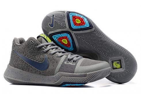 Nike Zoom Kyrie III 3 COLD รองเท้าบาสเก็ตบอลผู้ชายสีเทา 852395-001