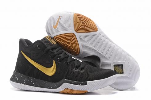 Sepatu Basket Pria Nike Zoom Kyrie III 3 Hitam Kuning