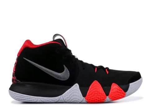 Nike Kyrie 4 41 สำหรับยุคสีดำสีเทาเข้มสีแดงสีขาว 943806-005