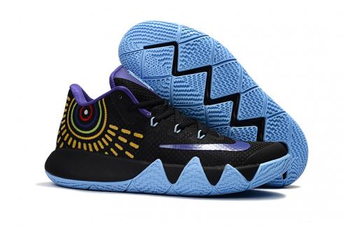 Мужские баскетбольные кроссовки Nike Kyrie 4 Black Blue 705278