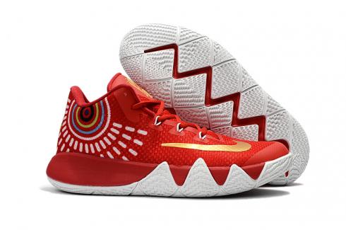 Sepatu Basket Pria Nike Kyrie 4 Cina Merah Putih
