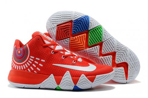Nike Zoom Kyrie 4 Men Basketball Shoes Red White New