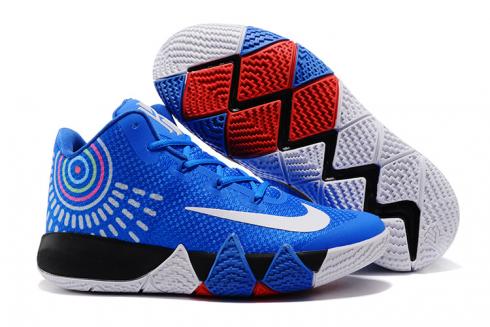 Nike Zoom Kyrie 4 Men Basketball Shoes Royal Blue White New