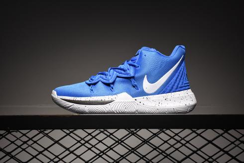 Nike Kyrie 5 Black White Blue Баскетбольные кроссовки Кроссовки AO2918-500