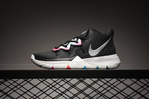 Nike Kyrie 5 White Black Pink Basketball Shoes Tenisky AO2918-908