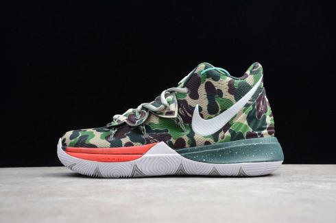 Nike Kyrie V 5 EP Camuflaje Verde Mejor Precio Ivring Zapatos De Baloncesto AO2919-209