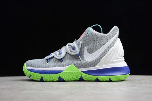 Nike Kyrie V 5 EP Gris Vert Sprite Ivring Chaussures de basket AO2919-099