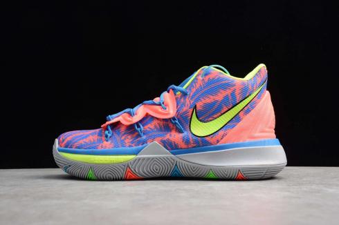 Nike Kyrie V 5 EP Macaroon Azul Rosa Verde Ivring Zapatos de baloncesto AO2919-200