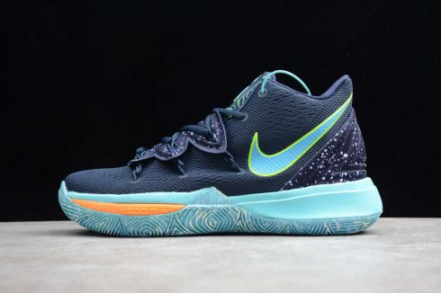 Nike Kyrie V 5 EP UFO Obsidian Azul claro Verde Ivring Zapatos de baloncesto AO2919-410