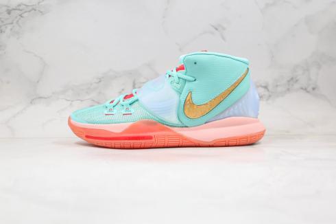2020 Nike Kyrie 6 EP Concepts Mint Green Gold Pink CU8880-300 สำหรับขาย