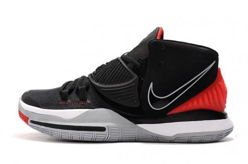 2020 Nike Kyrie 6 VI שחור אפור אדום Kyrie Ivring נעלי כדורסל BBQ4631-002