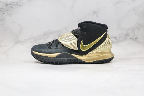 Nike Zoom Kyrie 6 Siyah Metalik Altın Basketbol Ayakkabıları BQ4630-501,ayakkabı,spor ayakkabı