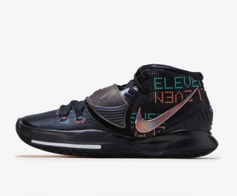 Nike Zoom Kyrie 6 Shot Clock Μαύρα παπούτσια μπάσκετ BQ4630-006