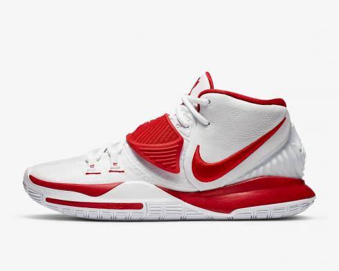 Nike Zoom Kyrie 6 白色大學紅鞋 CZ4938-100