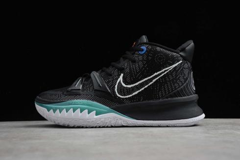tênis de basquete Nike Zoom Kyrie 7 EP preto branco azul CQ9327-002
