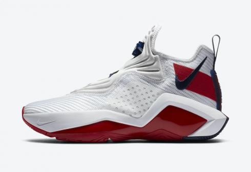 Nike LeBron Soldier 14 White University červené basketbalové boty CK6024-100