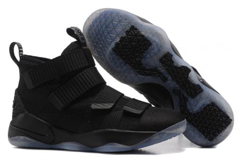 Nike Zoom LeBron Soldier XI 11 Men Basketball Shoes Black All 897645