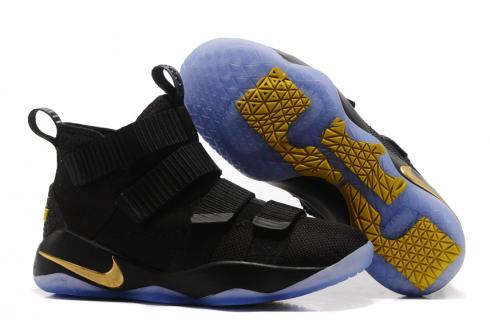 Nike Zoom LeBron Soldier XI 11 Men Basketball Shoes Black Yellow 897645