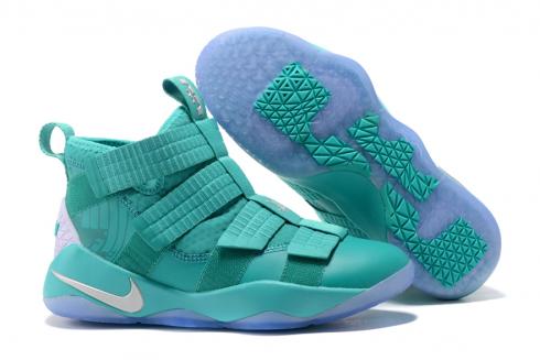 Nike Zoom LeBron Soldier XI 11 Men Basketball Shoes Green White 897645