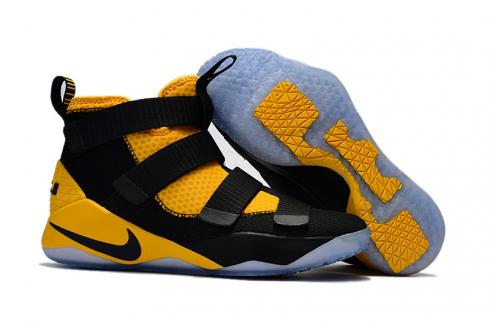 Nike Zoom Lebron Soldiers XI 11 černá žlutá Youth Big Kid Boty