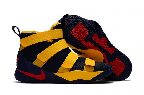 Scarpe Nike Zoom Lebron Soldiers XI 11 deep blu giallo Youth Big Kid