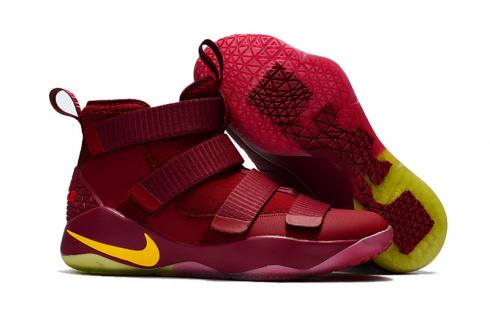 Nike Zoom Lebron Soldiers XI 11 騎士紅黃男子籃球鞋