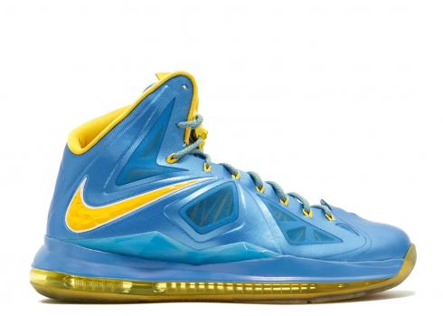 Lebron 10 PE Swin Cash Azul Claro Amarillo SP13MNBSKT232397089