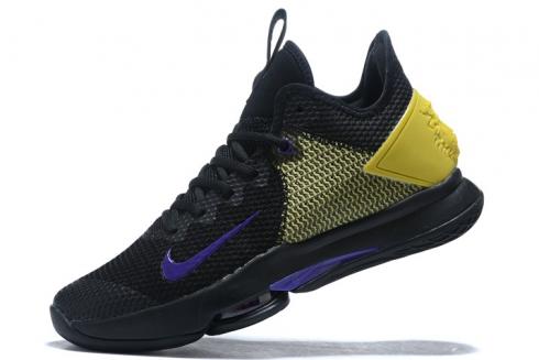 2020 Nike LeBron Witness 4 IV EP 黑色 Opti 黃色電壓紫色 CD0188 004