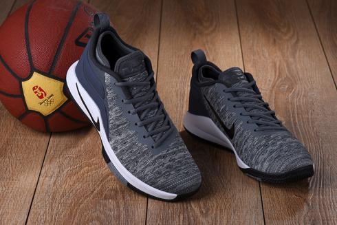Nike Zoom LEBRON Witness 2 FLYKNIT 男子籃球灰色黑白