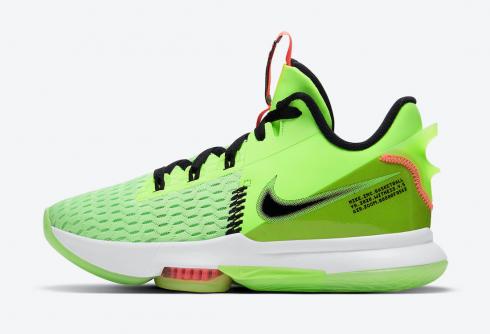 Nike Zoom LeBron Witness 5 Grinch Hot Lime Zwart Bright Mango Wit CQ9381-300