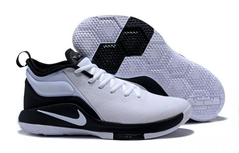 Nike Zoom Witness II 2 รองเท้าบาสเก็ตบอลผู้ชายสีขาวสีดำใหม่