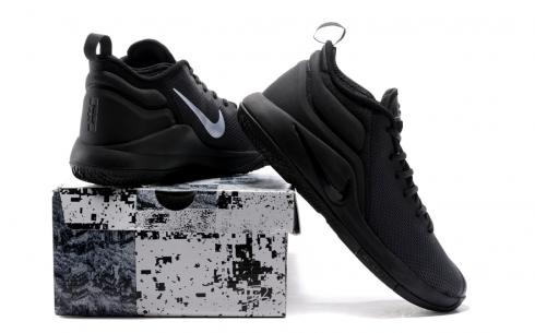 Nike Zoom Witness II 2 Chaussures de basket-ball pour hommes Noir Tout Blanc
