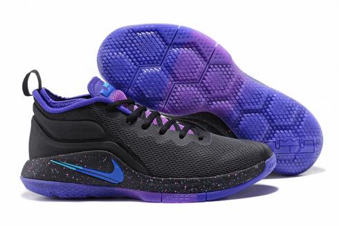 Nike Zoom Witness II 2 Hombre Zapatillas De Baloncesto Negro Púrpura